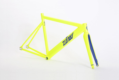 ZINN BIKE Janus Pursuit Track/Fixie Frame Set (Neon Yellow)